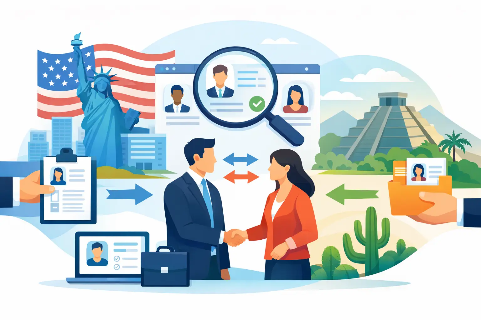Reclutamiento para empresas estadounidenses en México